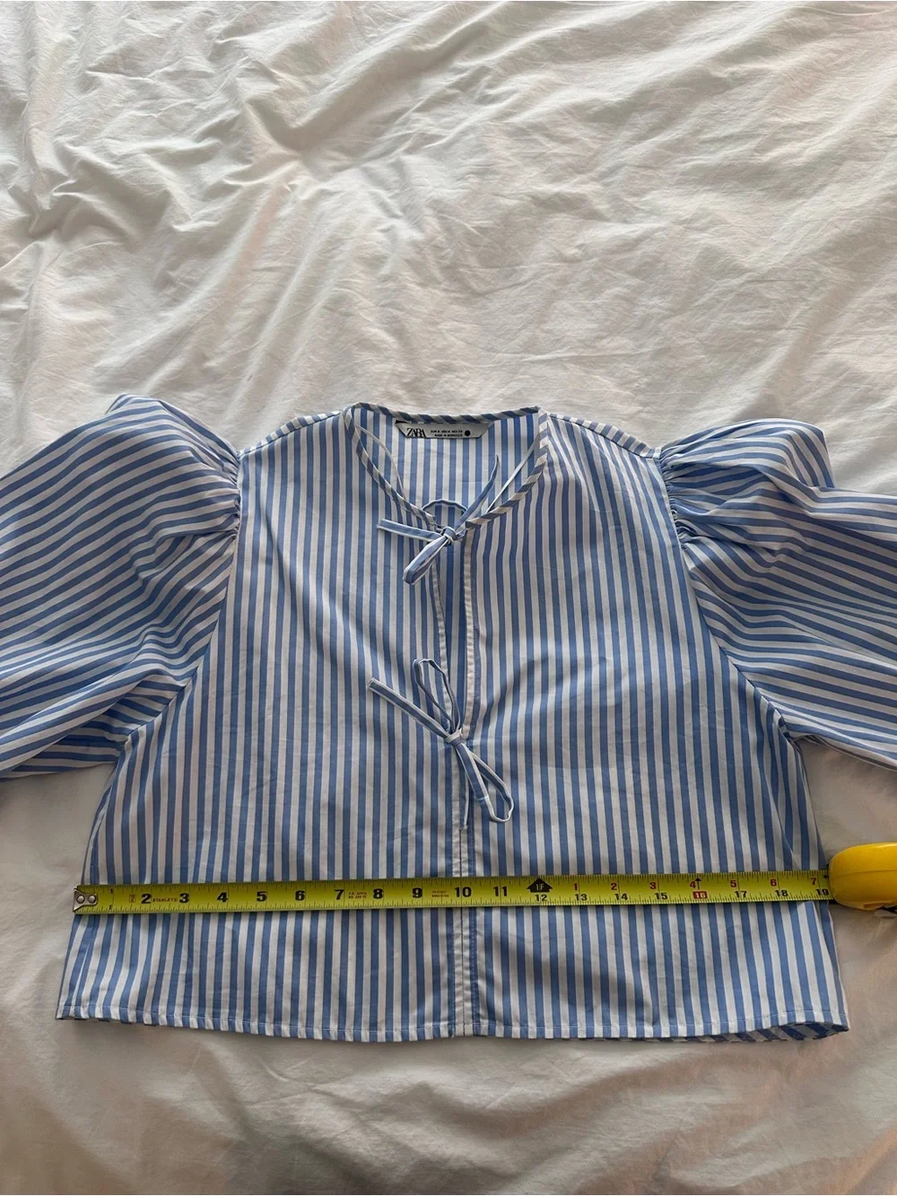 Zara Cotton Tie-Front Blouse - Picture 7 of 8